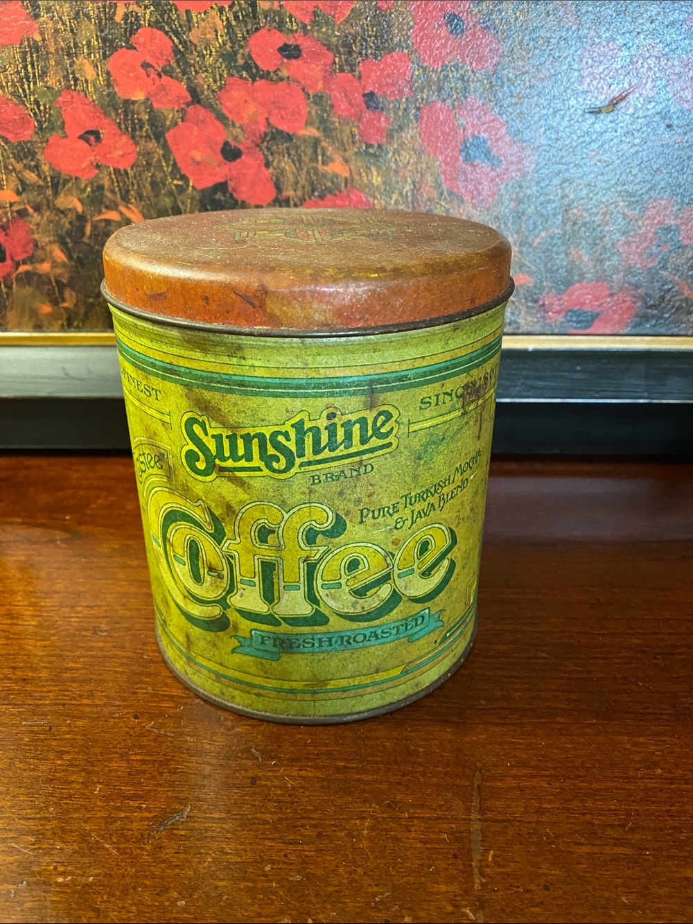 Vintage 1977 "Sunshine” Coffee Tin